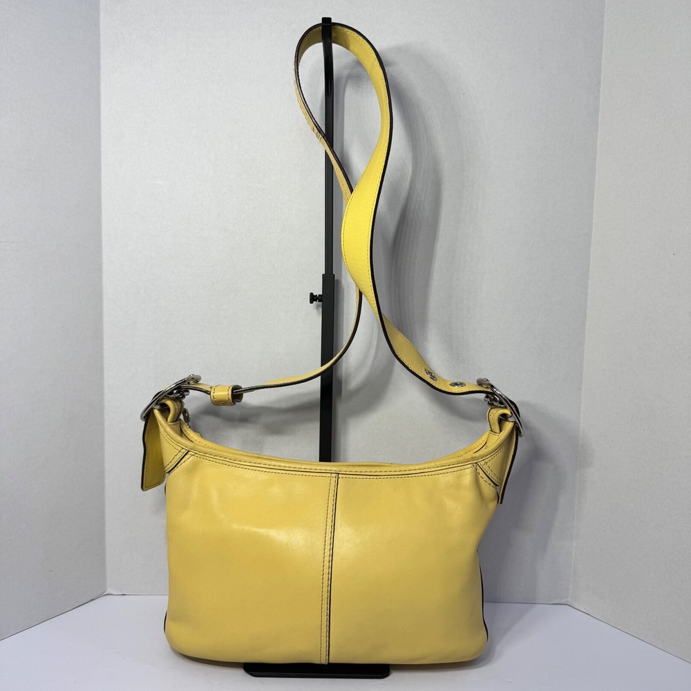 Coach Convertible Leather Hobo Shoulder Bag Canary Yellow #M0893-F13354 Aug 2008